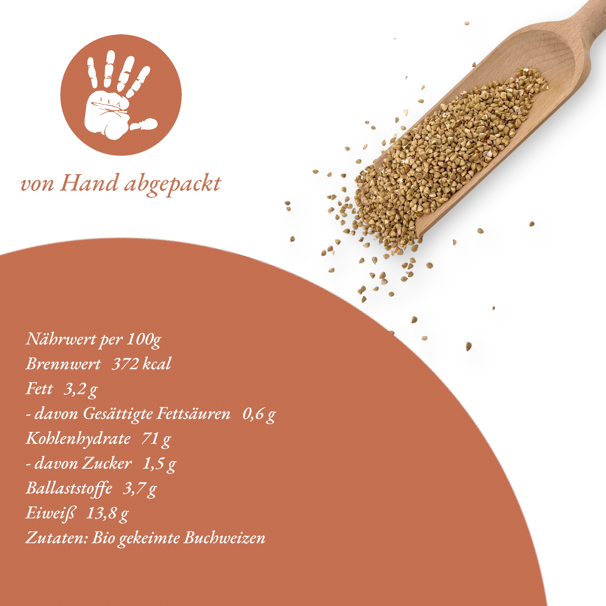 Bauernladenhelene – Bio gekeimter Buchweizen, 1kg