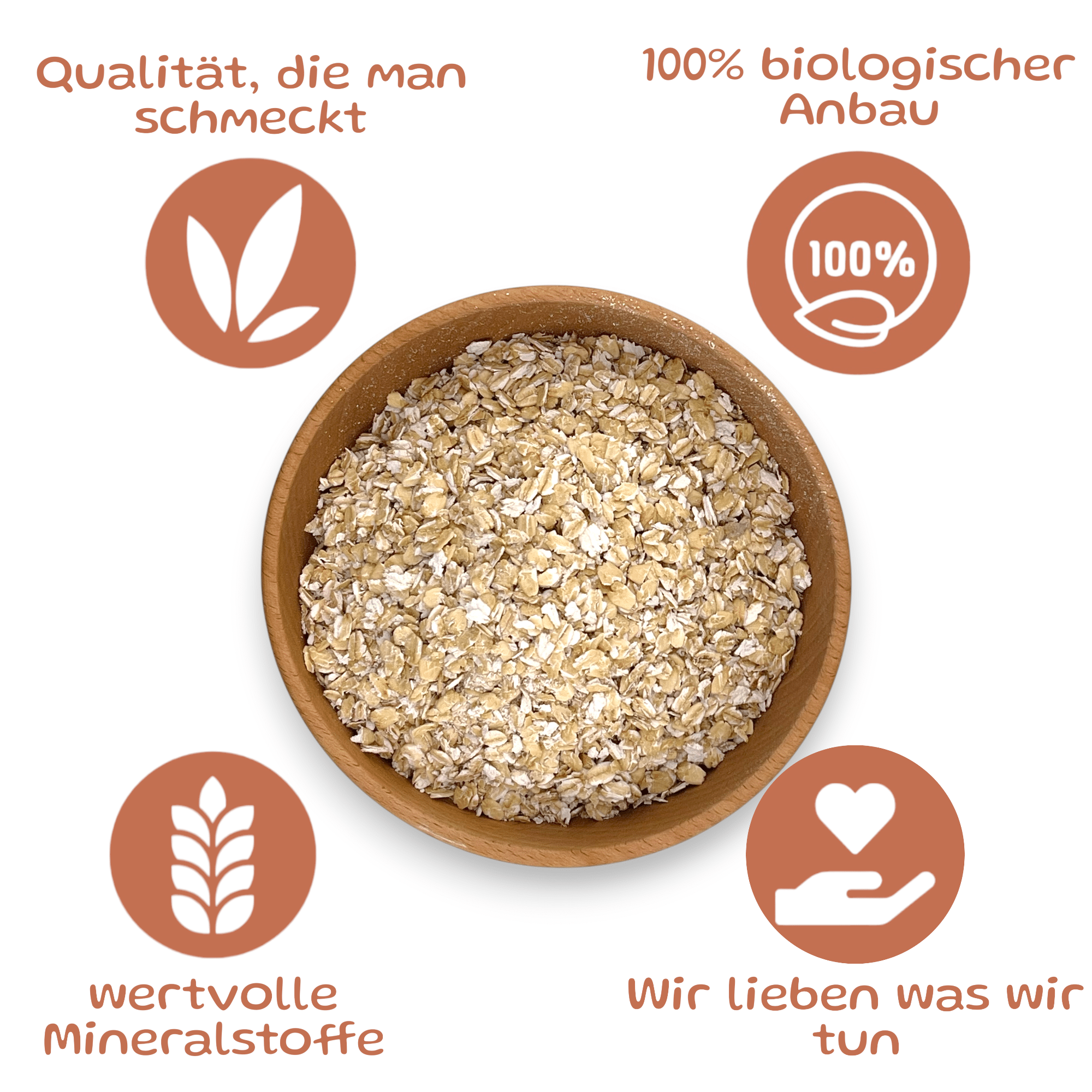 Bauernladenhelene – Bio gekeimte Haferflocken aus Nackthafer, 1kg