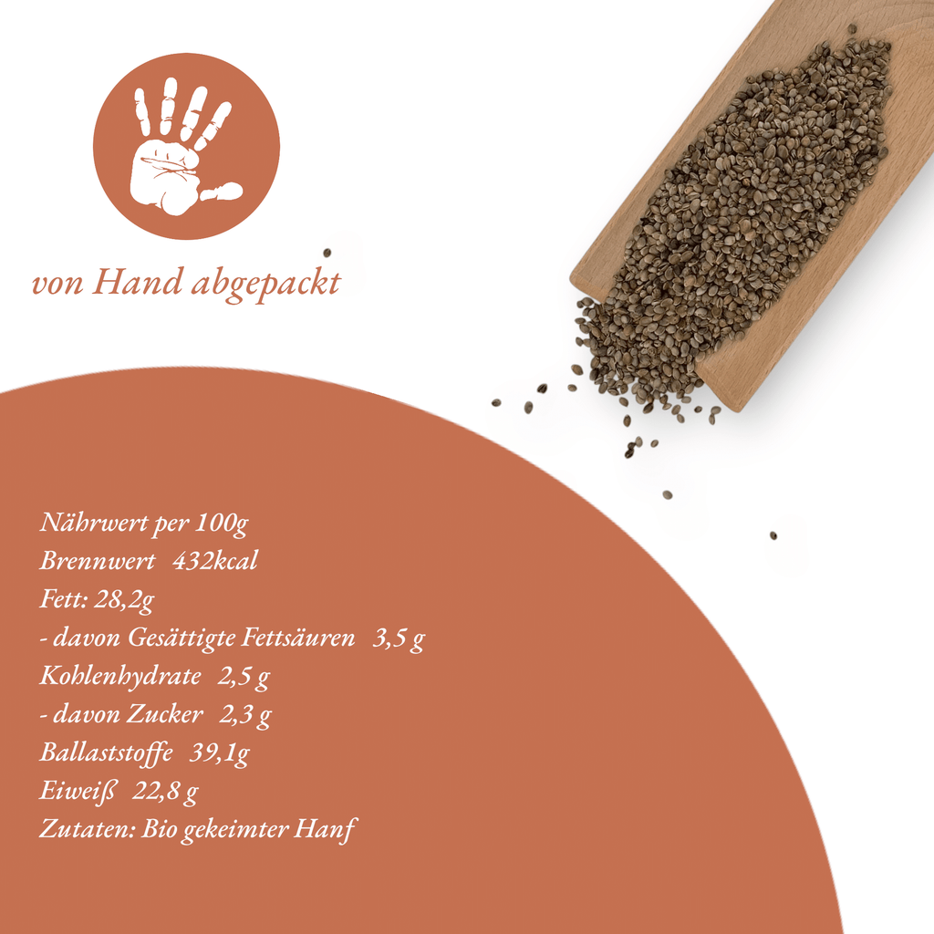 Bauernladenhelene – Bio gekeimter Hanf, 500 g