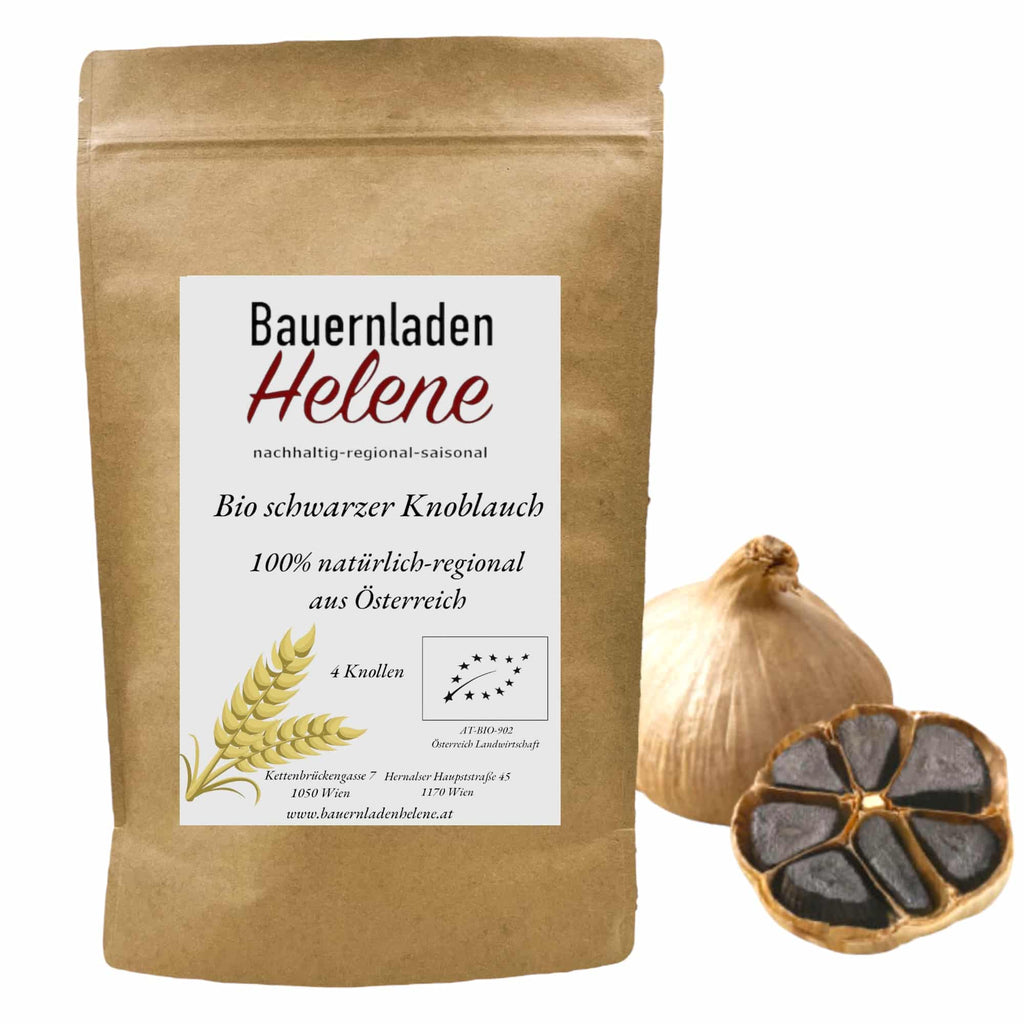 Bauernladenhelene - Bio Schwarzer Knoblauch, 2 Stück per Packung