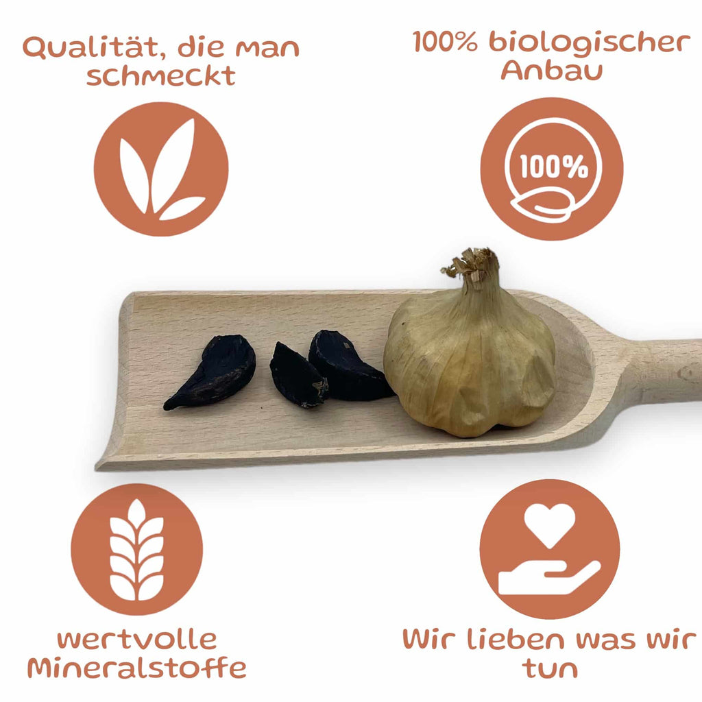Bauernladenhelene - Bio Schwarzer Knoblauch, 2 Stück per Packung