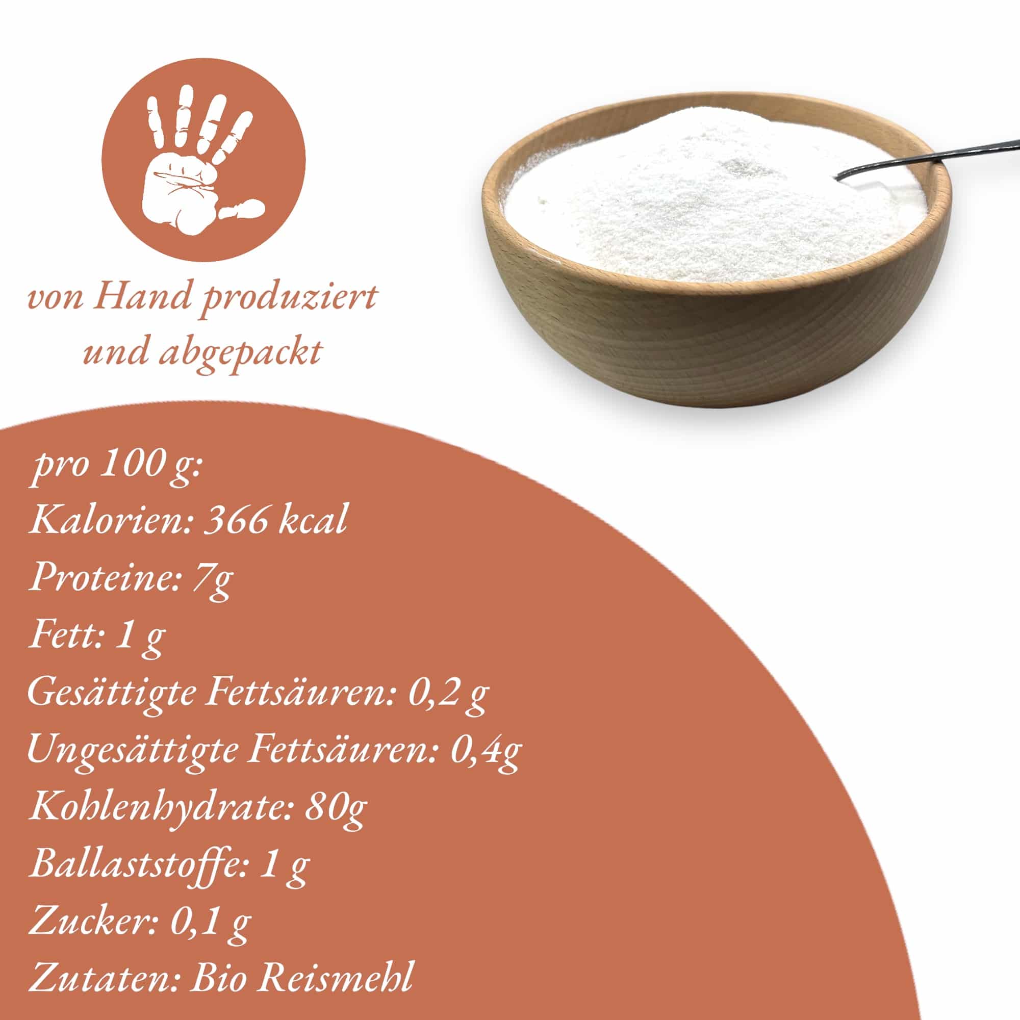 Bauernladenhelene –  Bio Reis Mehl, 1Kg