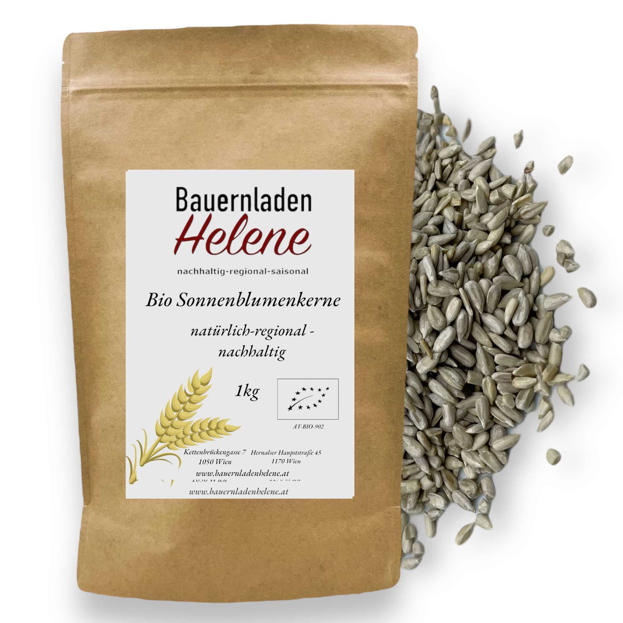 Bauernladenhelene - Bio Sonnenblumenkerne geschält, 1Kg