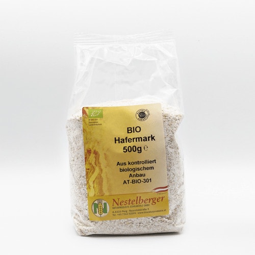 Schälmühle Nestelberger - Bio Hafermark mit Keim & Mehlanteil, 500g